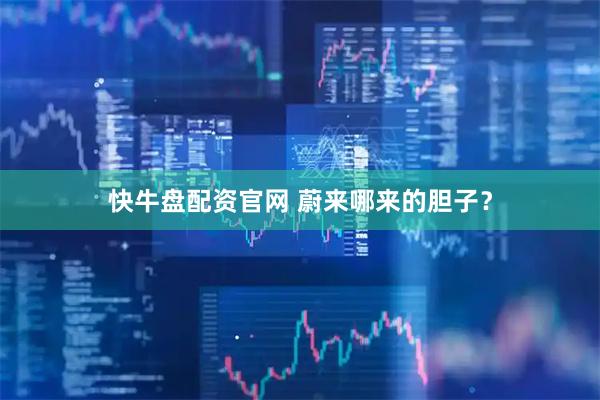 快牛盘配资官网 蔚来哪来的胆子？